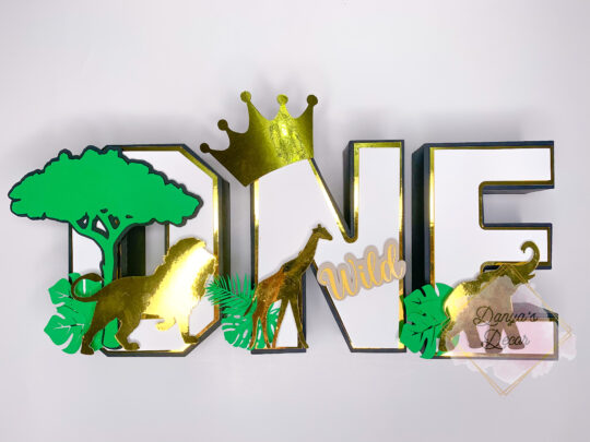 Wild ONE 3D Letters
